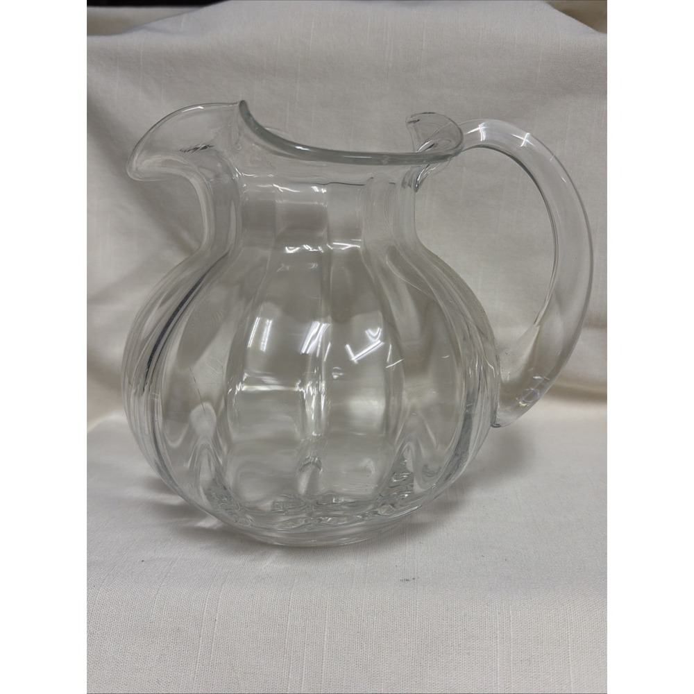 Tiffany & Co Crystal Devon Ruffled Rim Pitcher